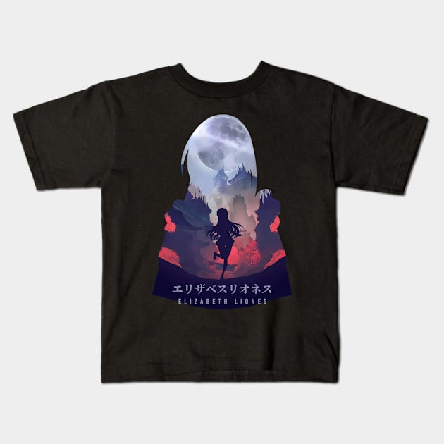 Elizabeth - Dark Illusion Kids T-Shirt by The Artz